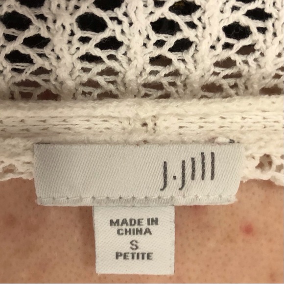 EUC J.Jill woven cardigan w/pockets - Picture 5 of 5